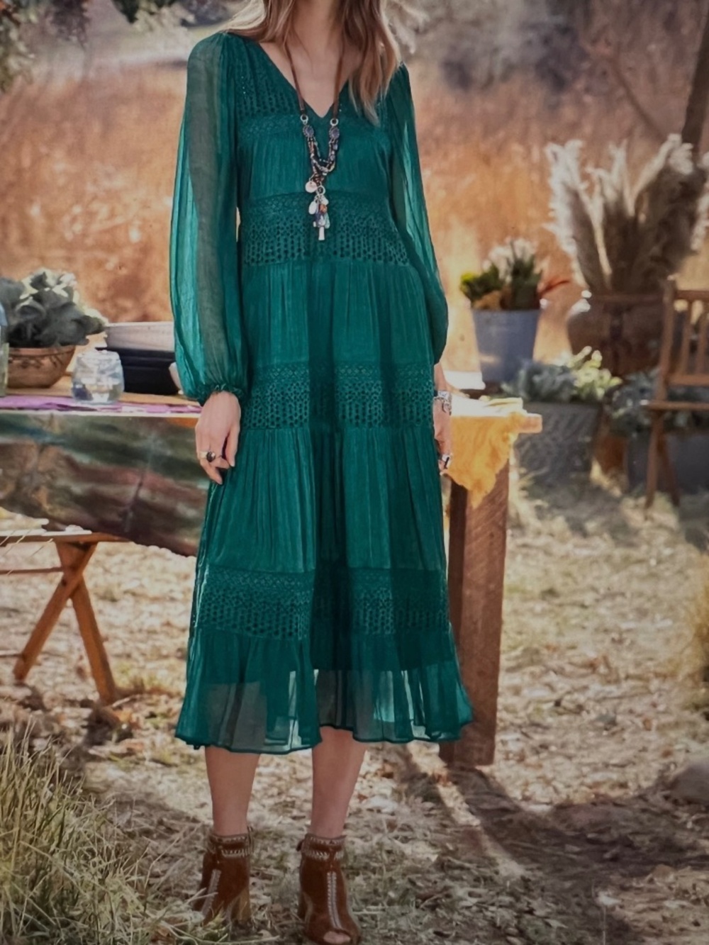 Gorgeous Sundance Adore Moi Dress Pacific Green Color-NWT